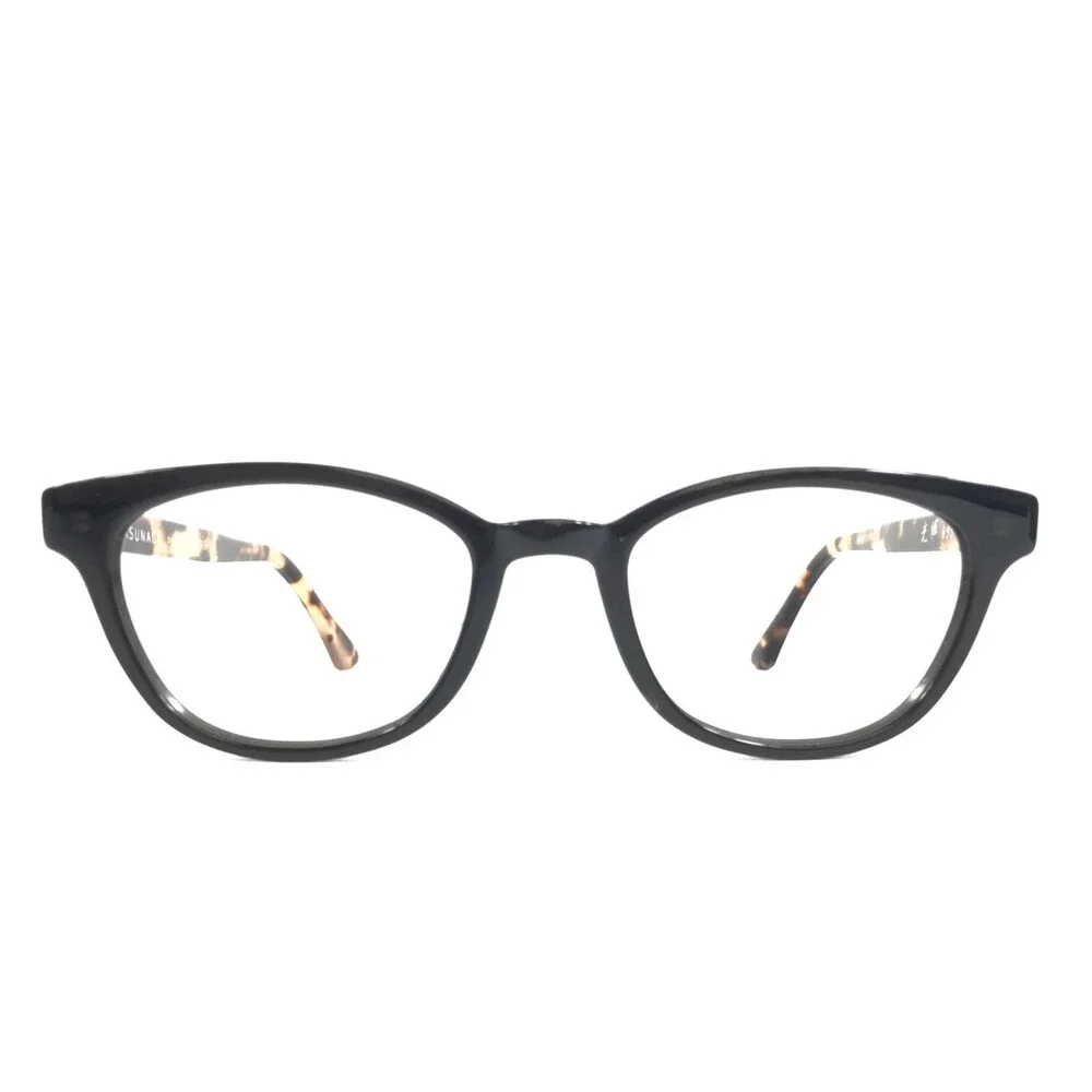 Masunaga Eyeglasses Frames 095 Black Tortoise Cat Eye Full Rim 46-19-145